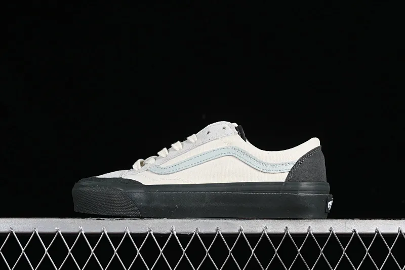 All categories Vans Vans series Vans Low Vans low top Vans Old Skool Reissue 136 color matching gray blue and white retro casual vulcanized sneakers VN000CRPGRN